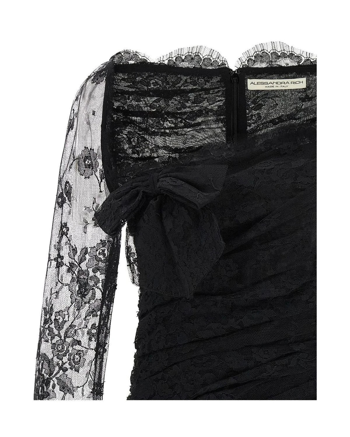 Alessandra Rich Dresse in black — view 3
