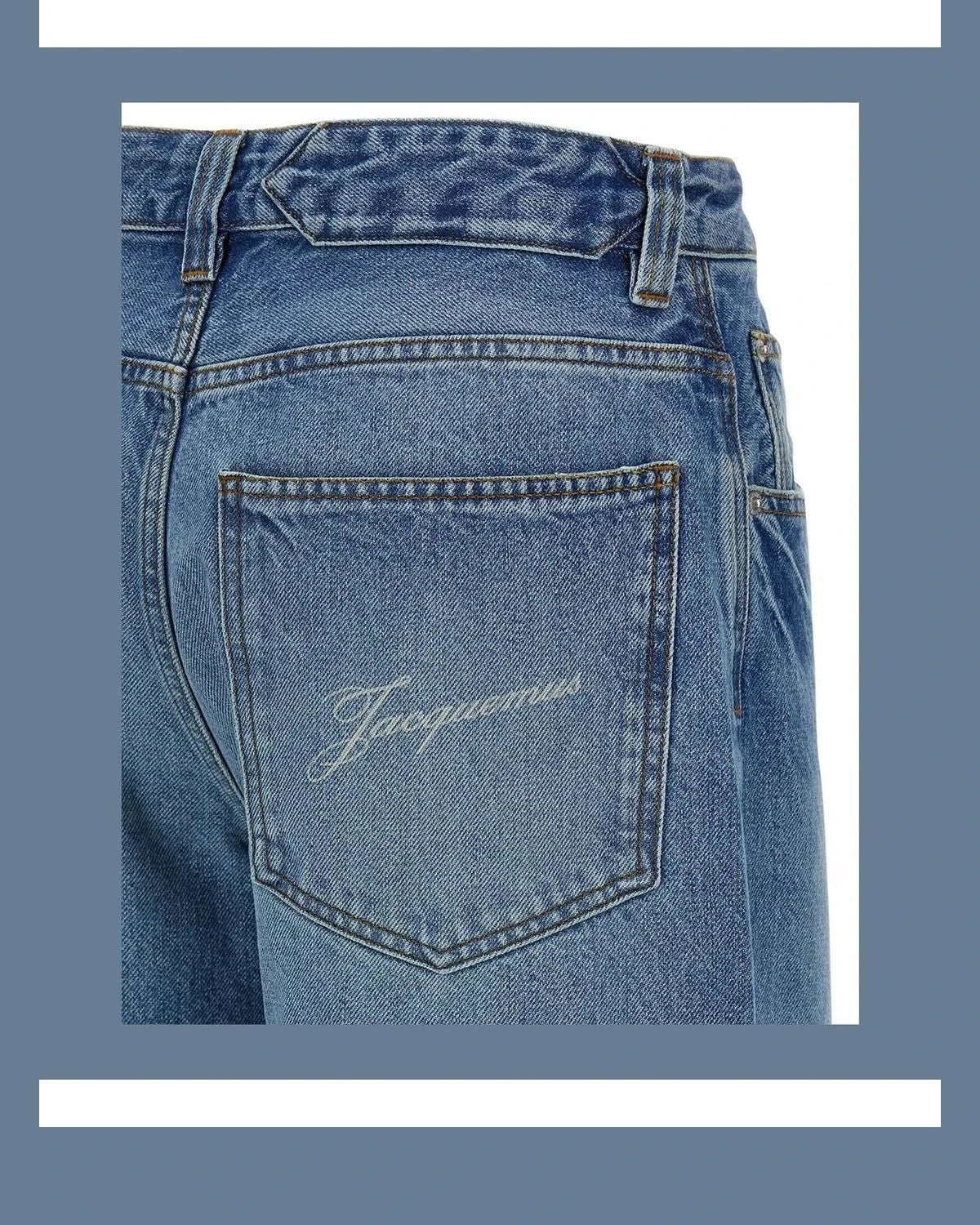 Jacquemus Jean in blue, Cotton — view 4