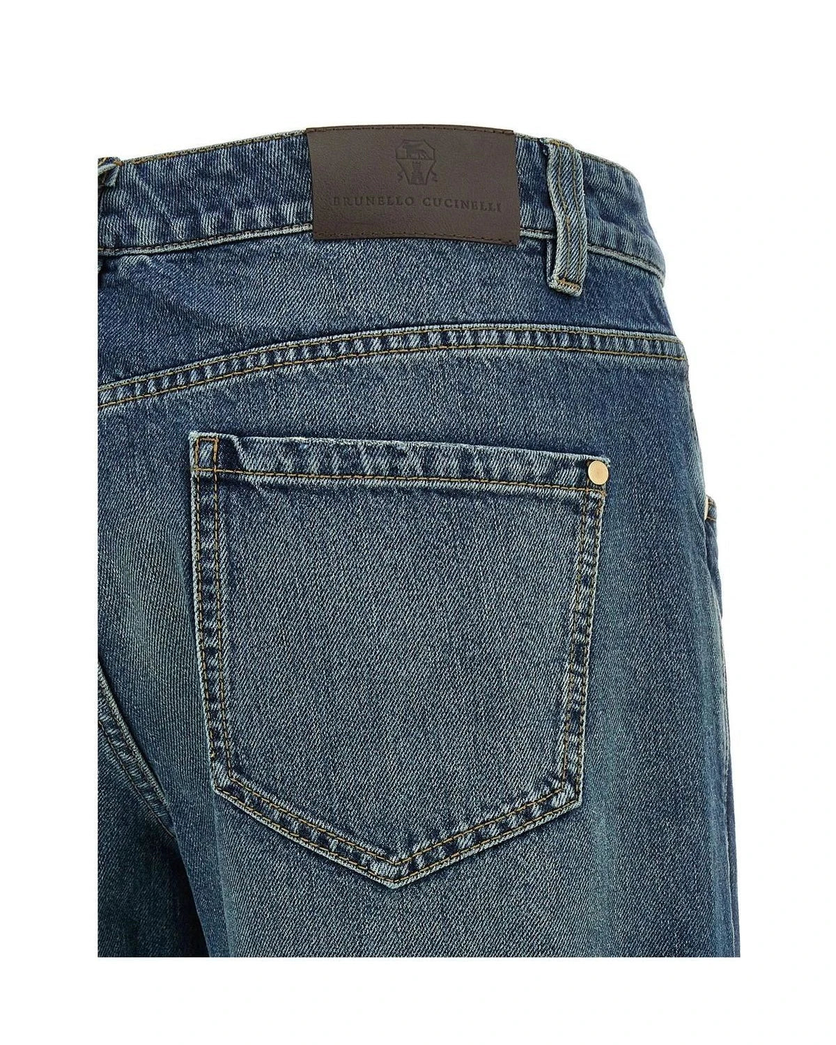 Brunello Cucinelli Jean in blue, Cotton — view 4