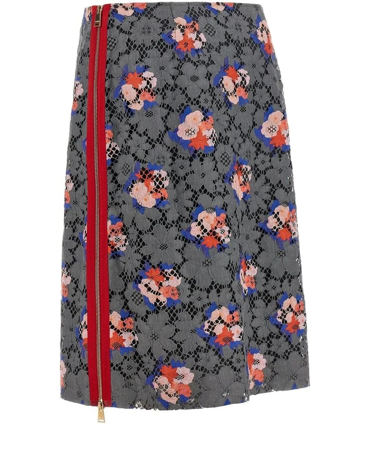 Fendi Skirt in gray, Cotton — view 3