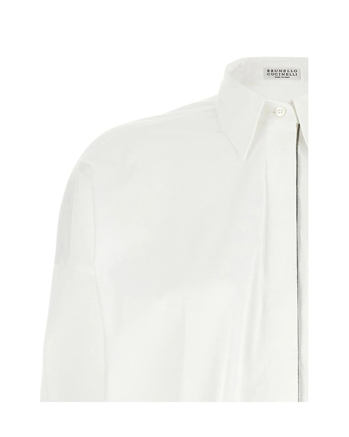 Brunello Cucinelli Dress Shirt in white, Cotton — view 3