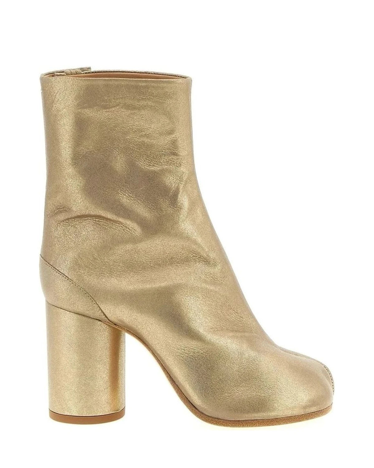 Maison Margiela Gold Ankle Boots 
