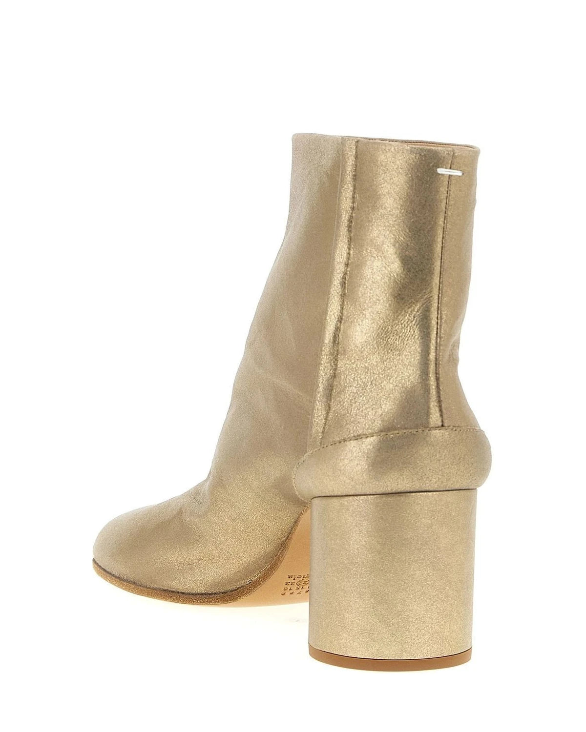 Maison Margiela Gold Ankle Boots 