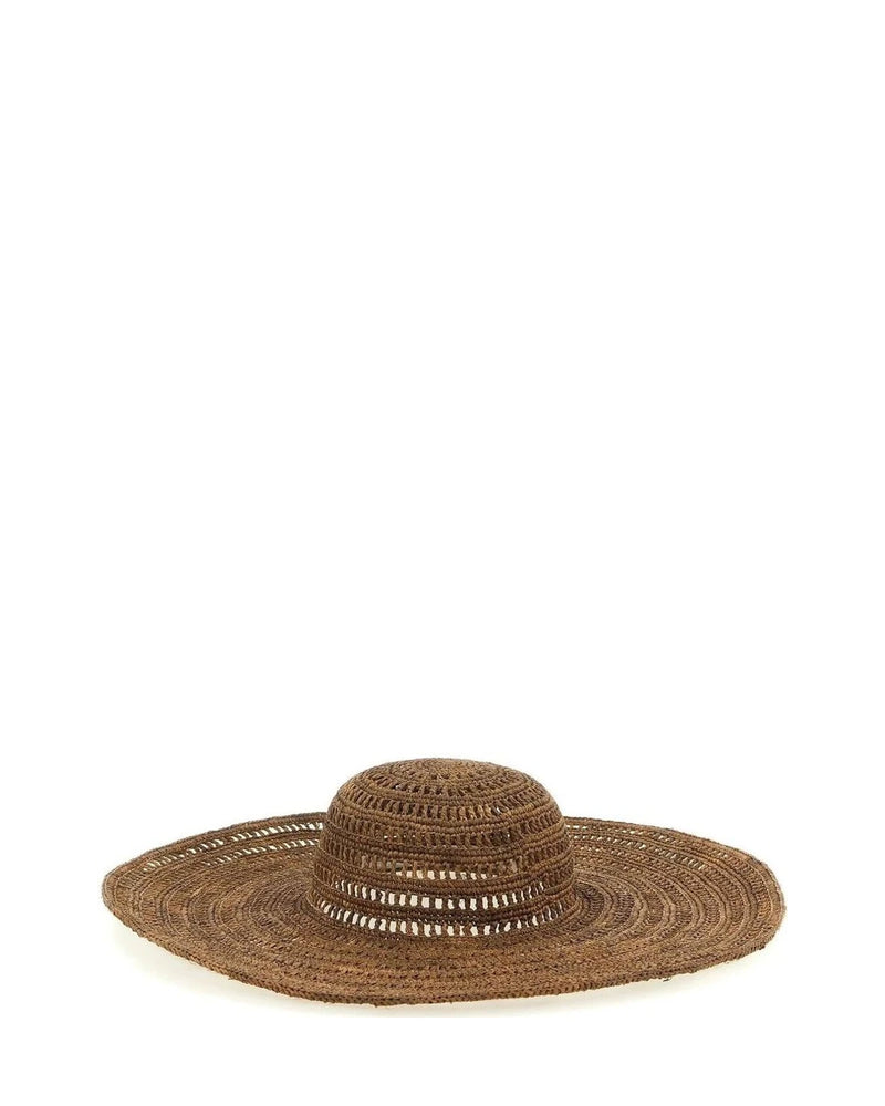 Ibeliv Sun Hat in brown, Raffia