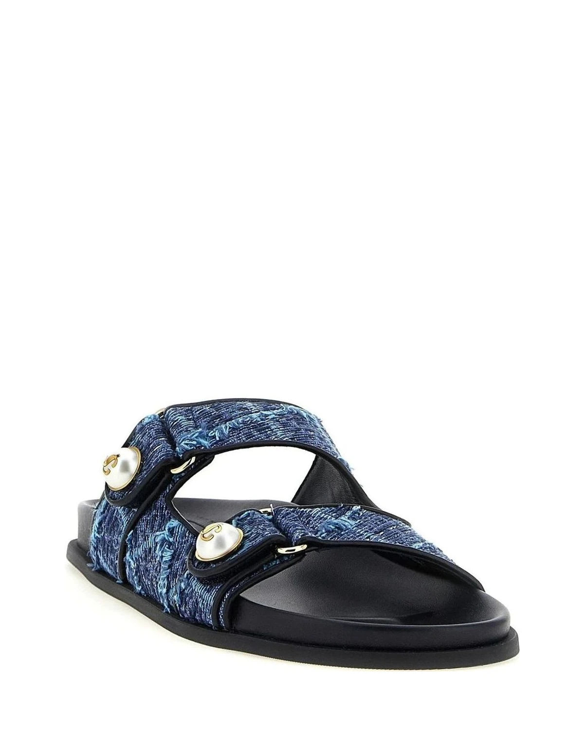 Jimmy Choo Blue Slides 