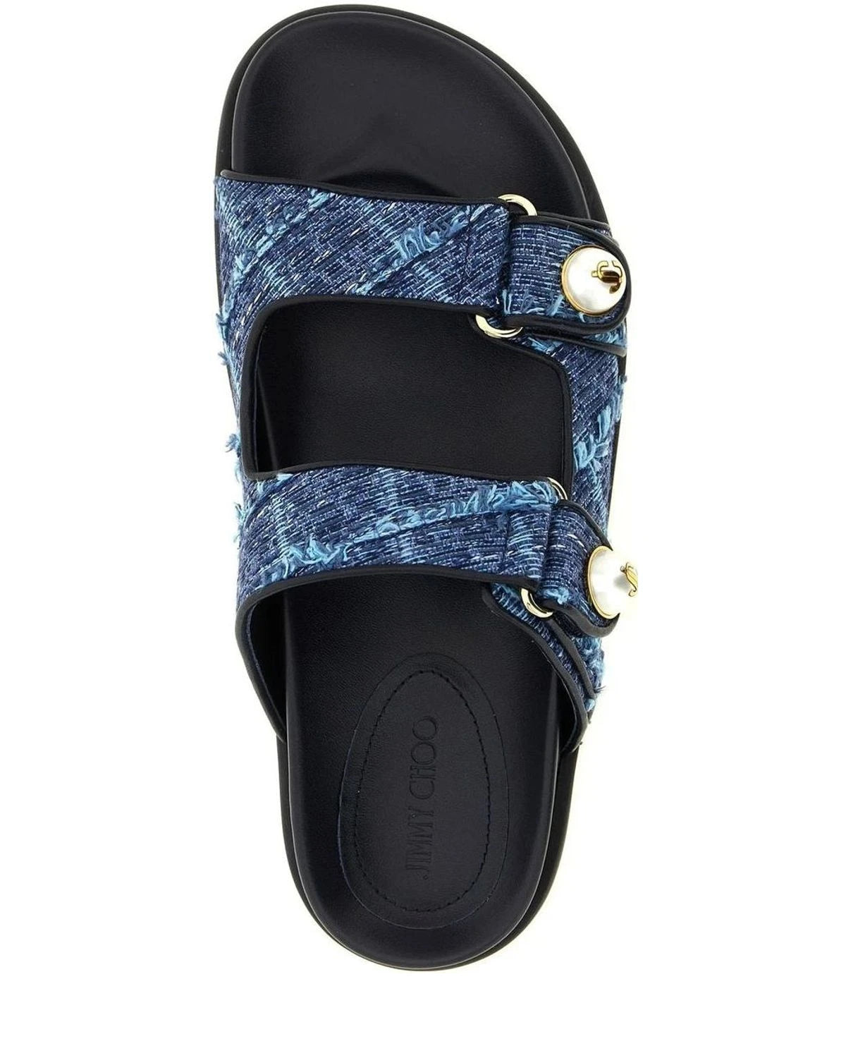 Jimmy Choo Blue Slides 