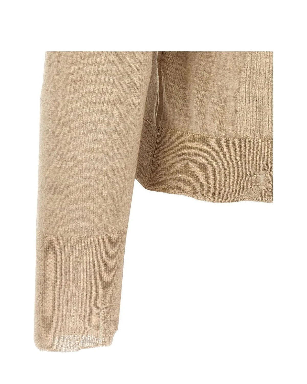 Golden Goose Sweater in beige, Virgin Wool — view 4