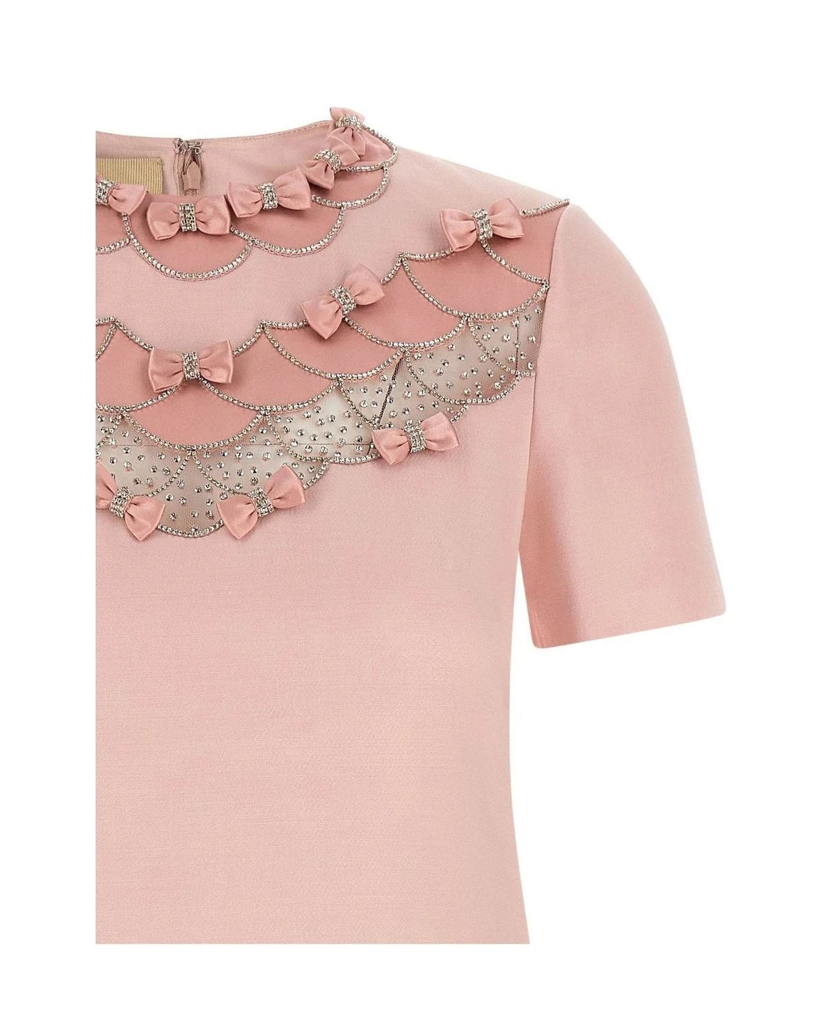 Valentino Garavani Dresse in pink, Virgin Wool — view 3