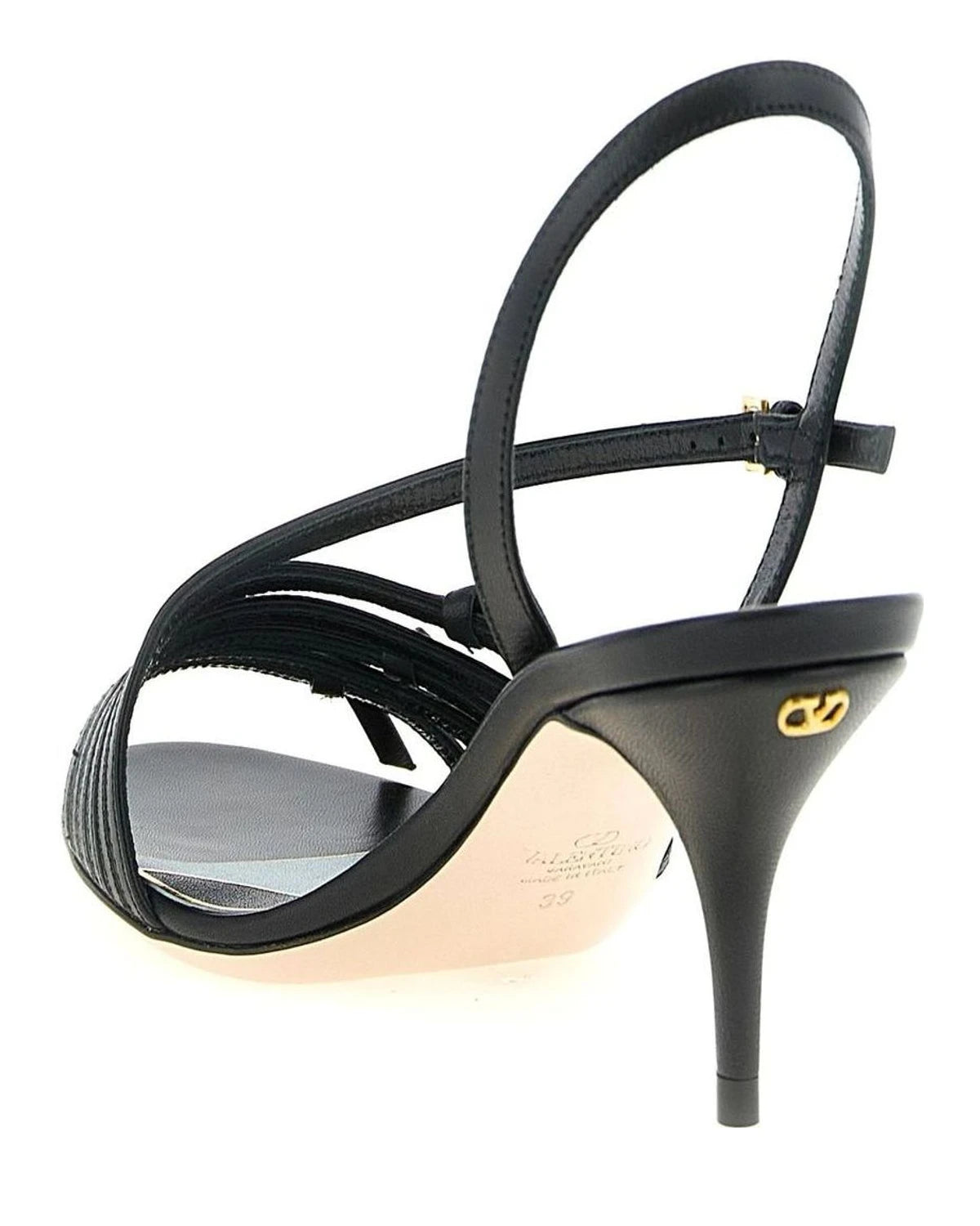 Valentino Garavani Black Stiletto Sandals 