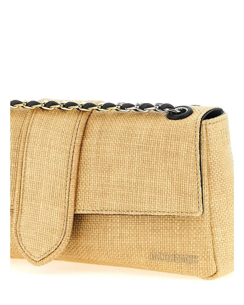 Jacquemus Shoulder Bag in beige, Polyamide — view 3