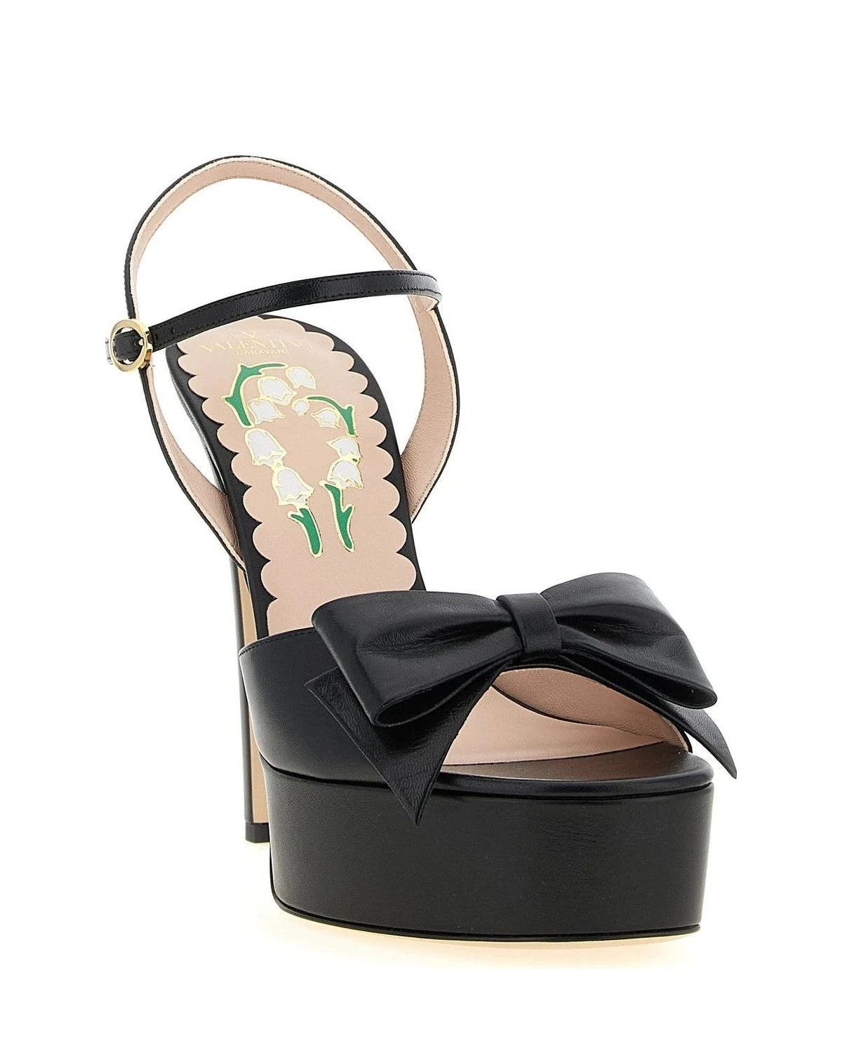 Valentino Garavani Black Stiletto Sandals 
