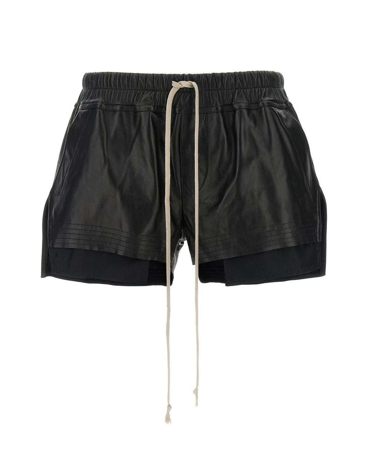 Rick Owens Bermuda in black, Lamb Leather