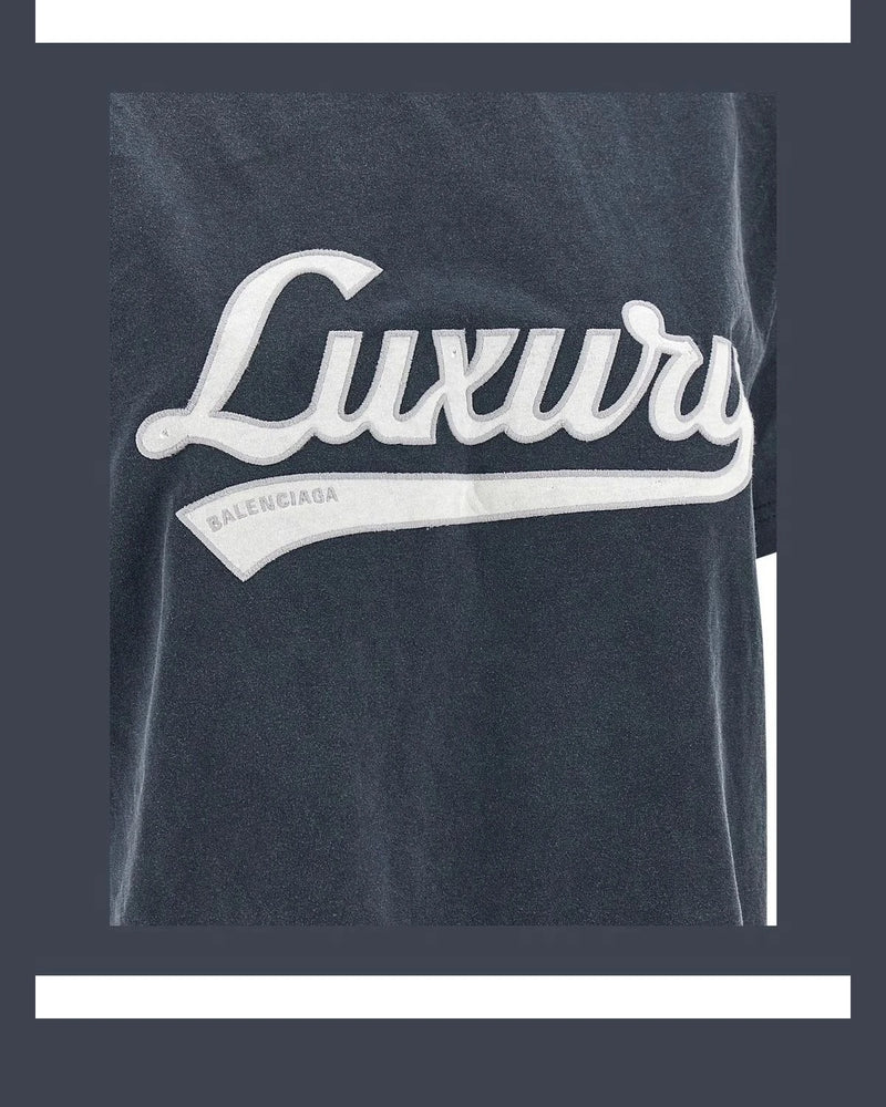 Balenciaga T-Shirt in blue, Cotton — view 4