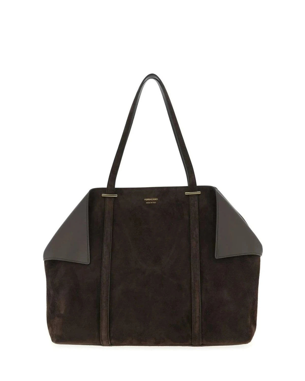 Ferragamo Shoulder Bag in brown, Goat Leather