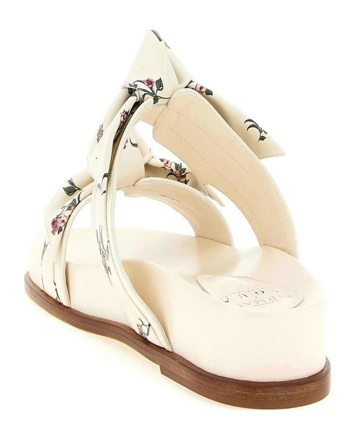 Alexandre Birman Cowhide White Slides 