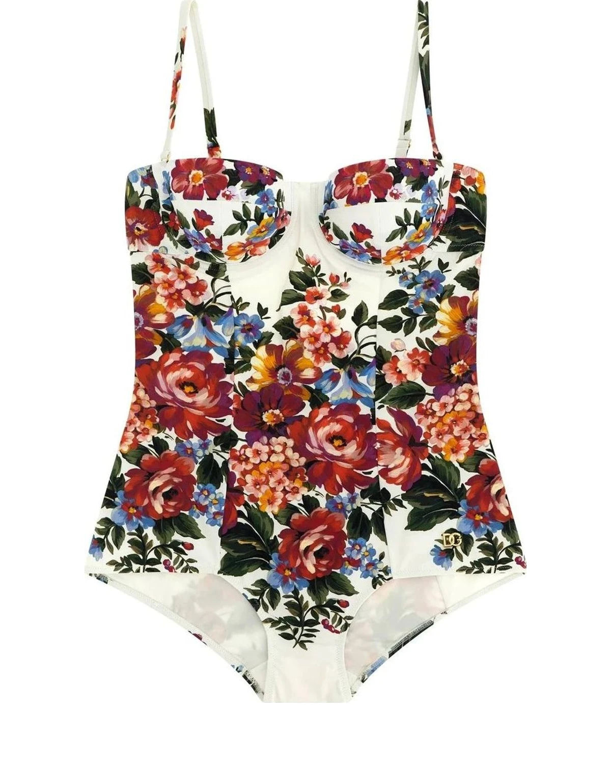 Dolce & Gabbana One-Piece Swimsuit in white, Polyamide