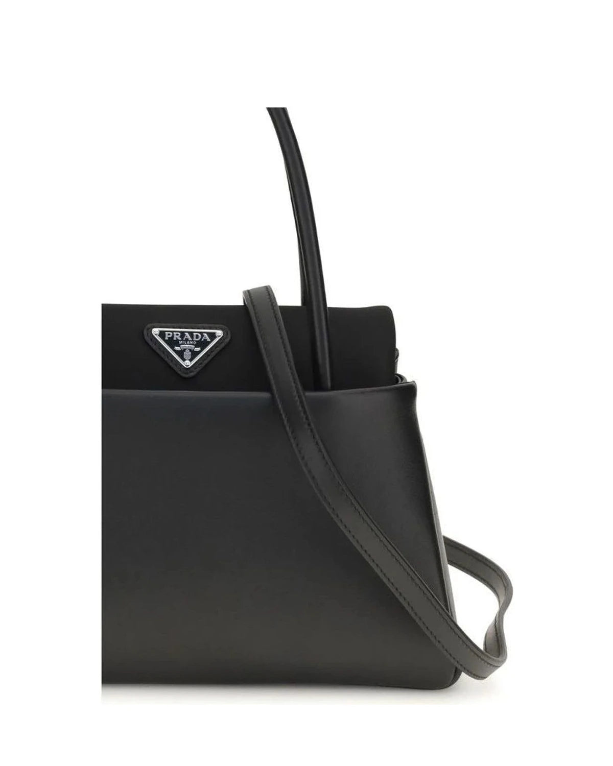 Prada Satchel Bag in black, Calf Leather — view 4