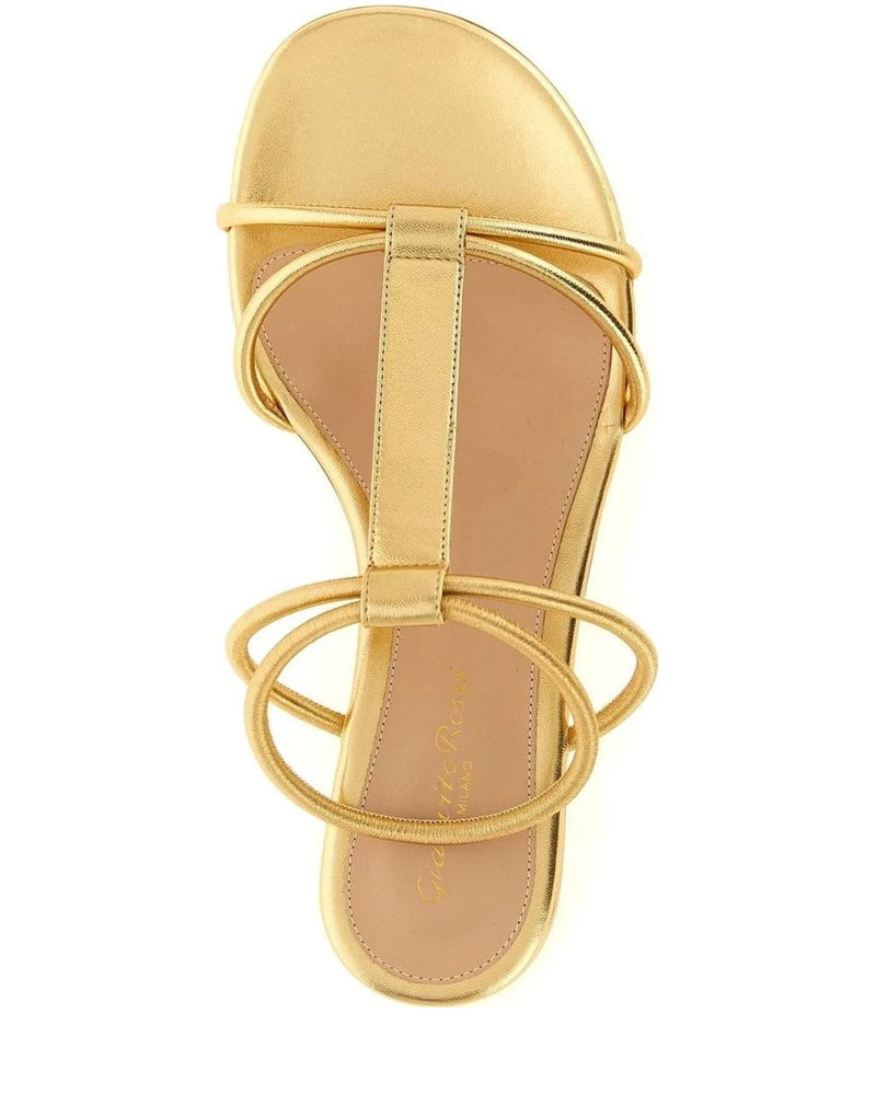 Gianvito Rossi Gold Sandals 