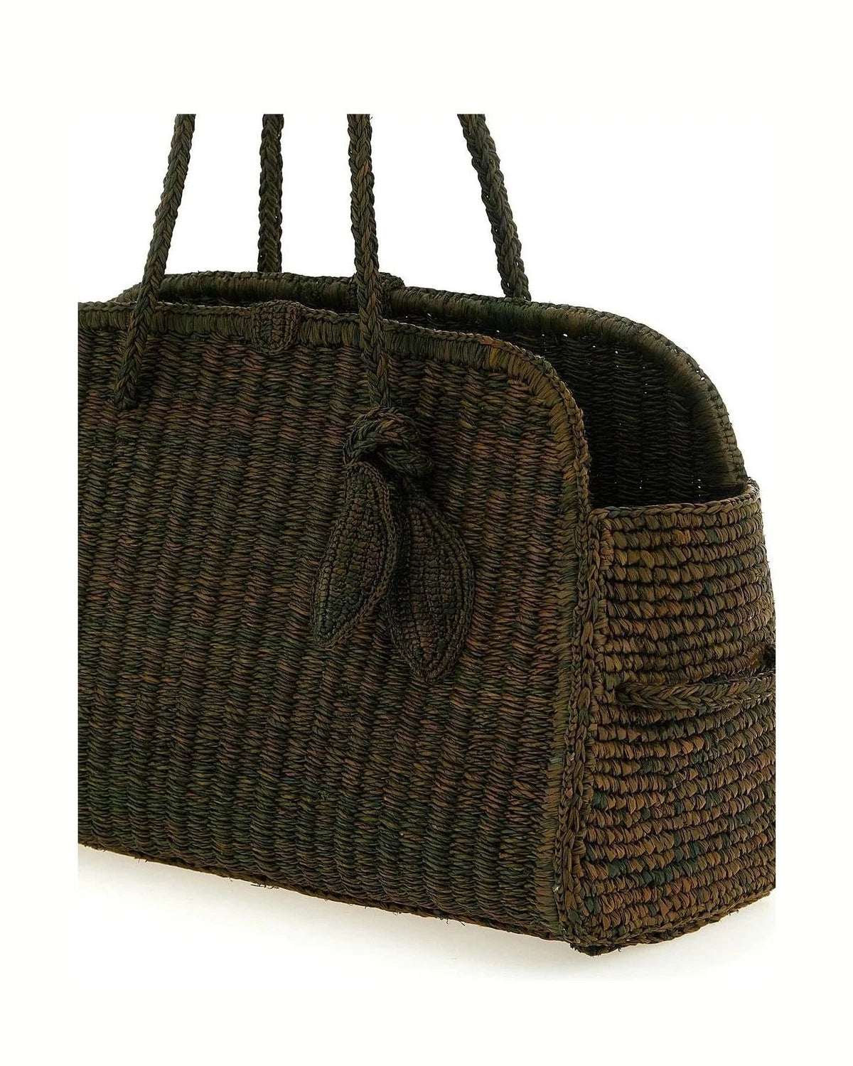 Jacquemus Hobo Bag in brown, Raffia — view 3