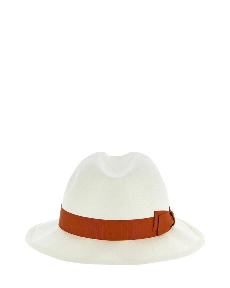 Borsalino Panama Hat in red — view 3