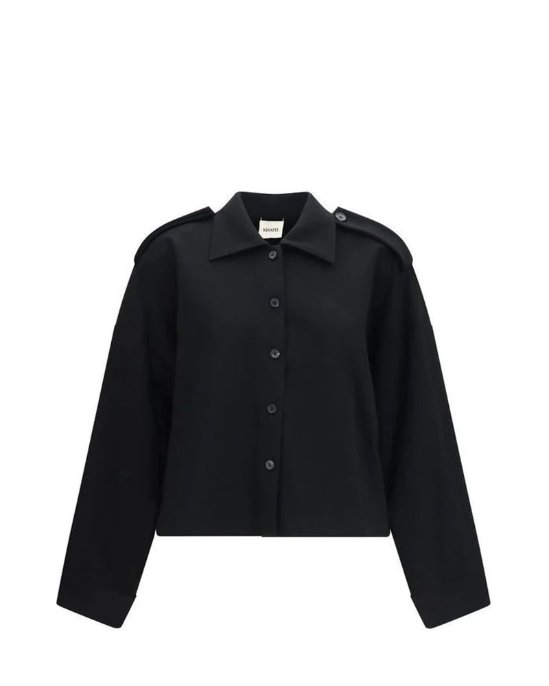 Khaite Dress Shirt in black, Acetate