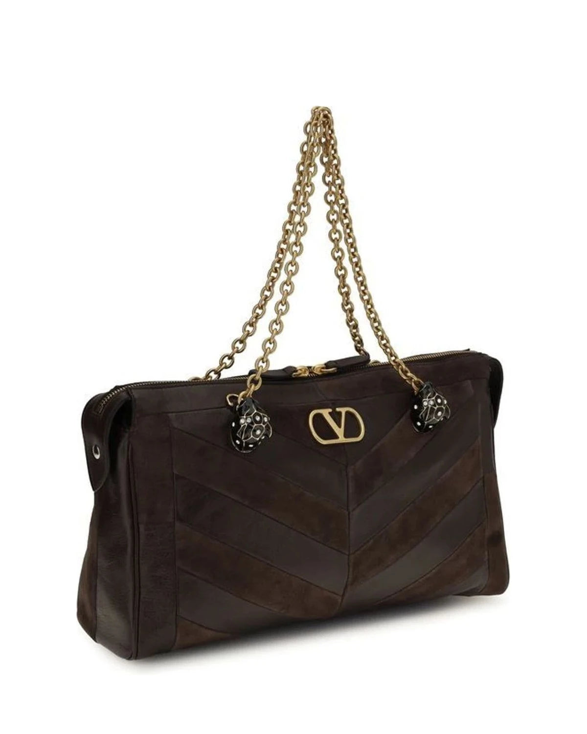 Valentino Garavani Shoulder Bag in brown, Calf Leather — view 2