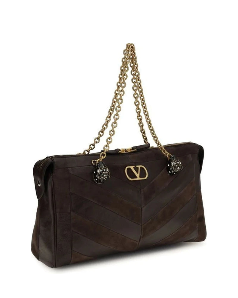Valentino Garavani Shoulder Bag in brown, Calf Leather — view 2