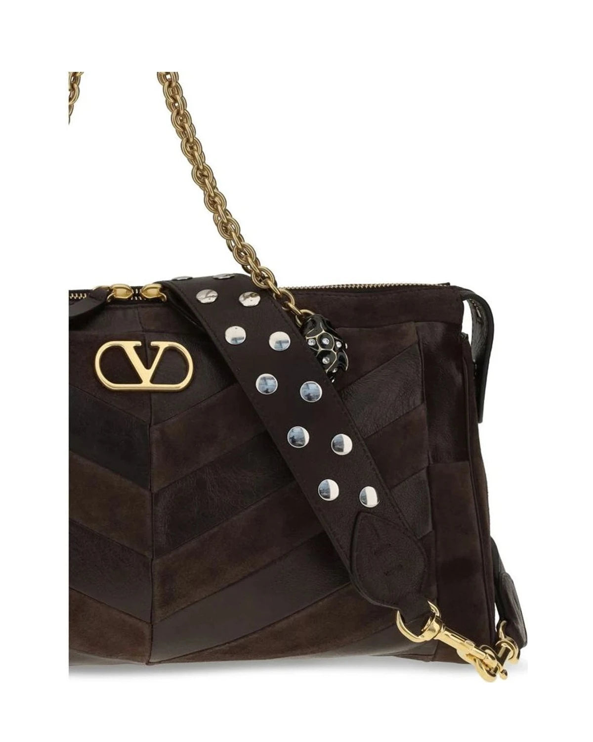 Valentino Garavani Shoulder Bag in brown, Calf Leather — view 4
