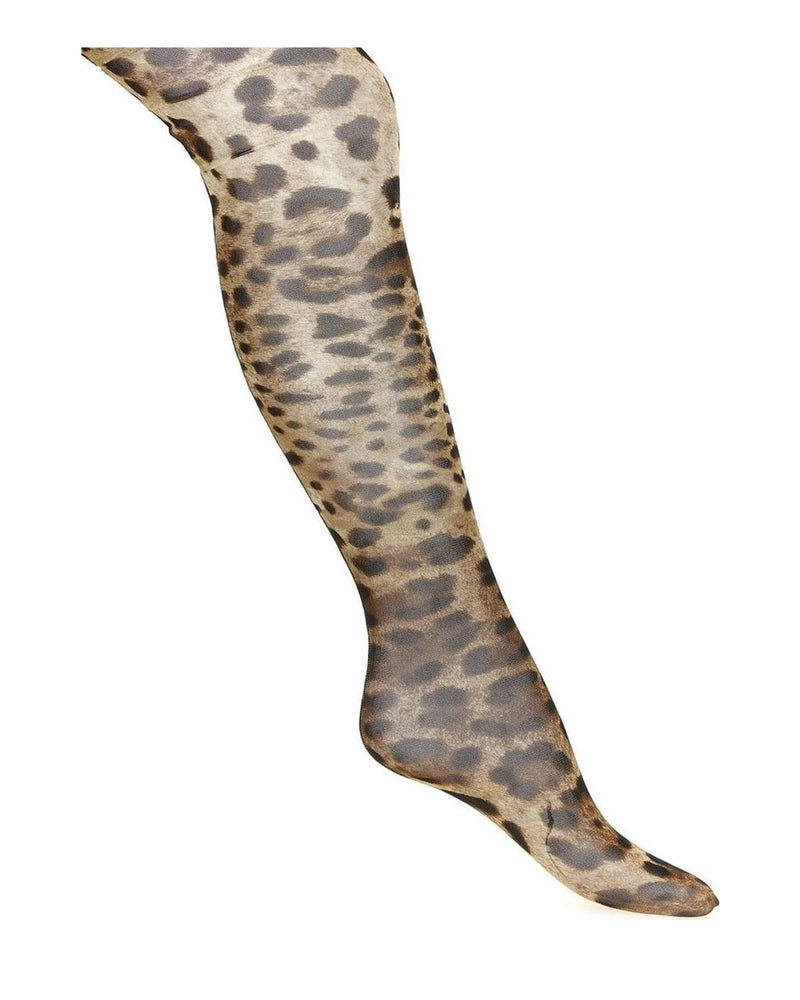 Dolce & Gabbana Knee Sock in brown, Polyamide