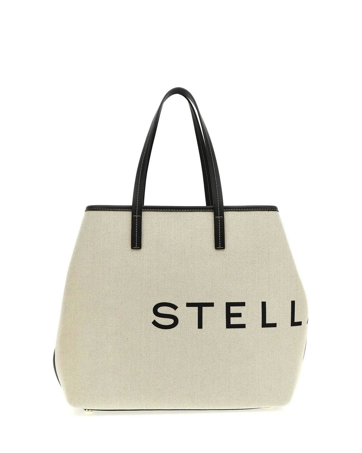 Stella McCartney Tote Bag in beige, Cotton