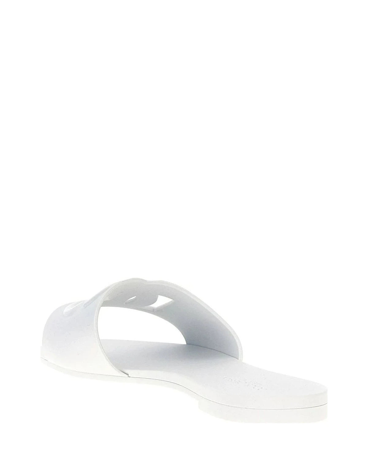 Dolce & Gabbana White Slides 