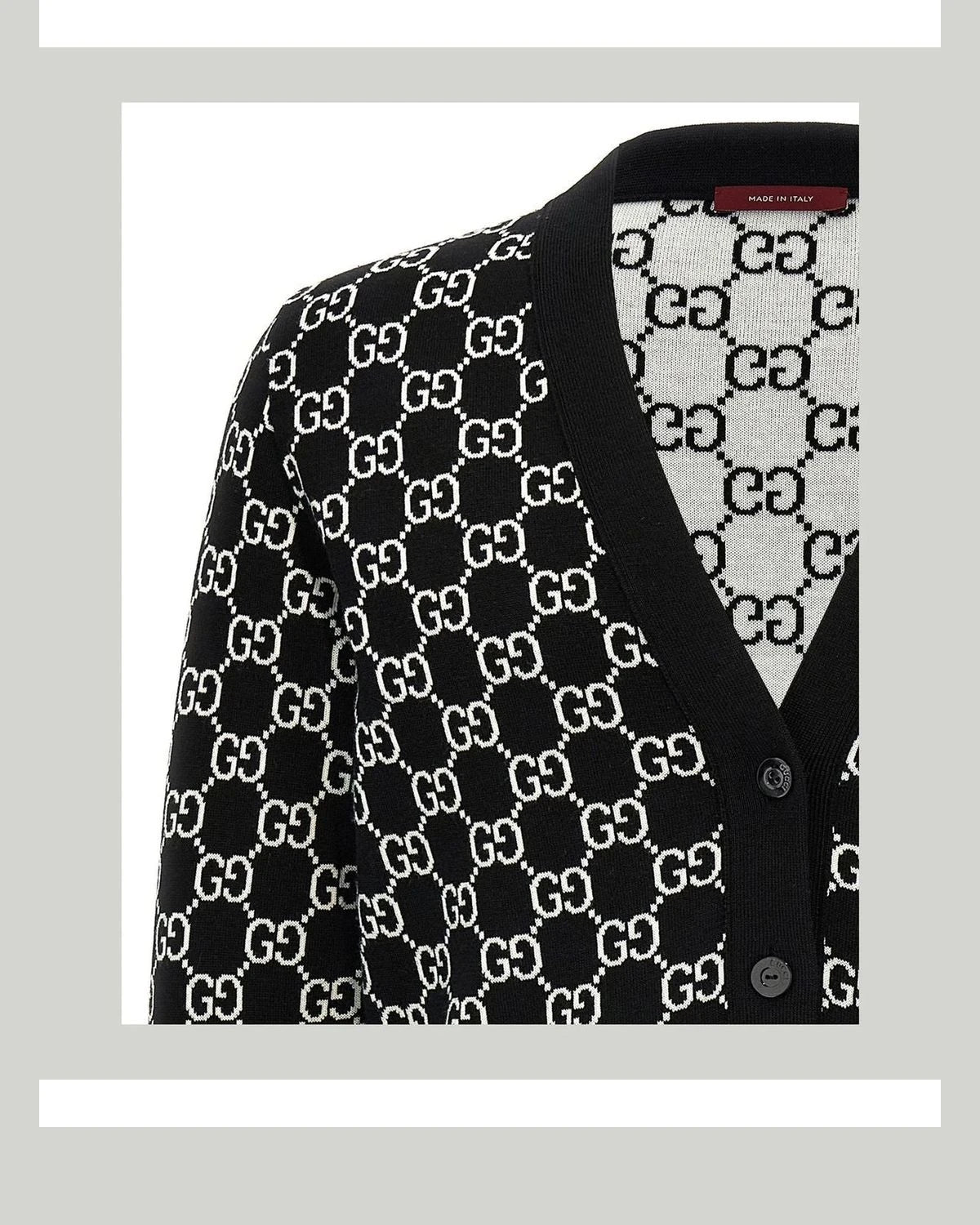 Gucci Cardigan in black, Wool — view 4