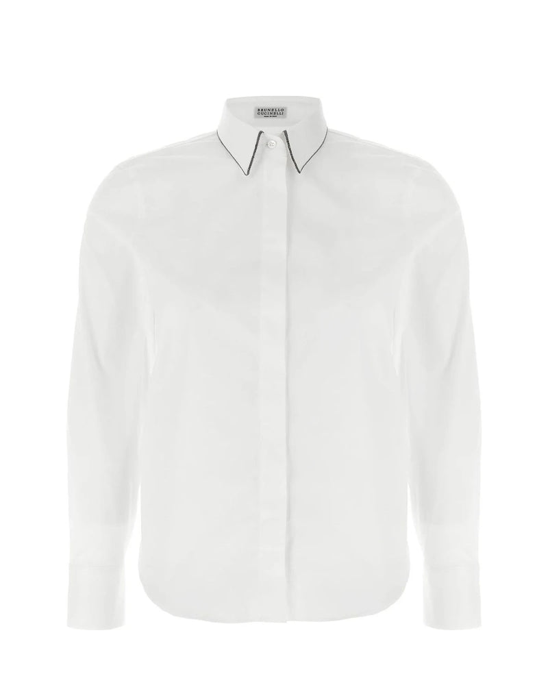 Brunello Cucinelli Dress Shirt in white, Cotton