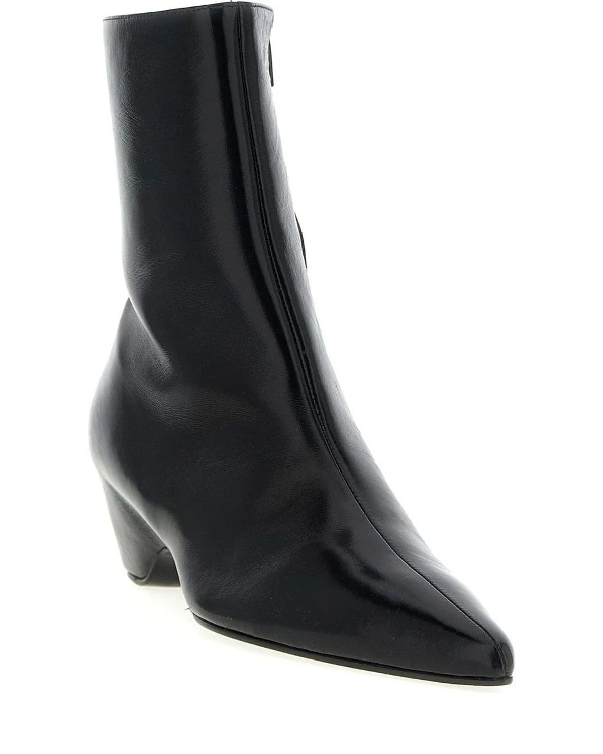 Khaite Black Ankle Boots 