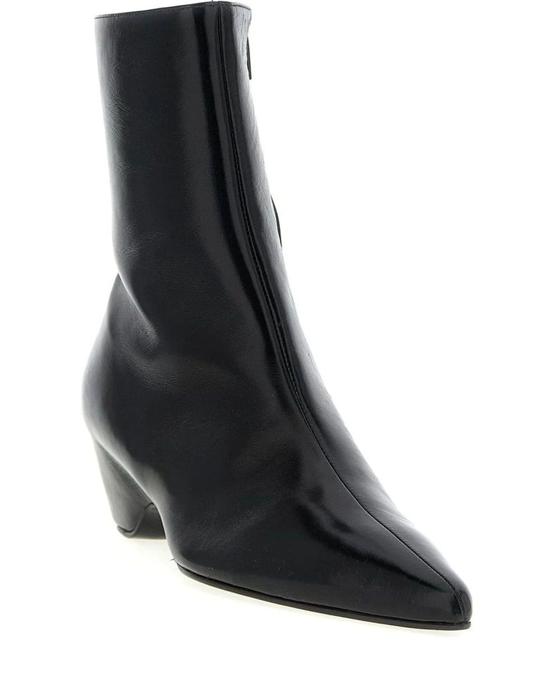 Khaite Black Ankle Boots 
