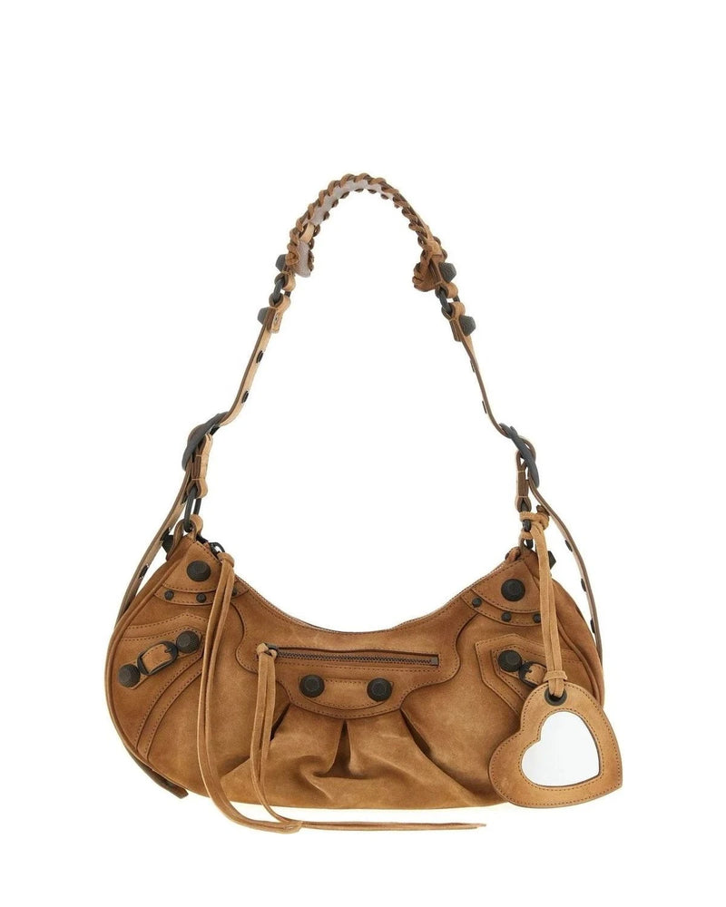 Balenciaga Shoulder Bag in brown, Calfskin Leather