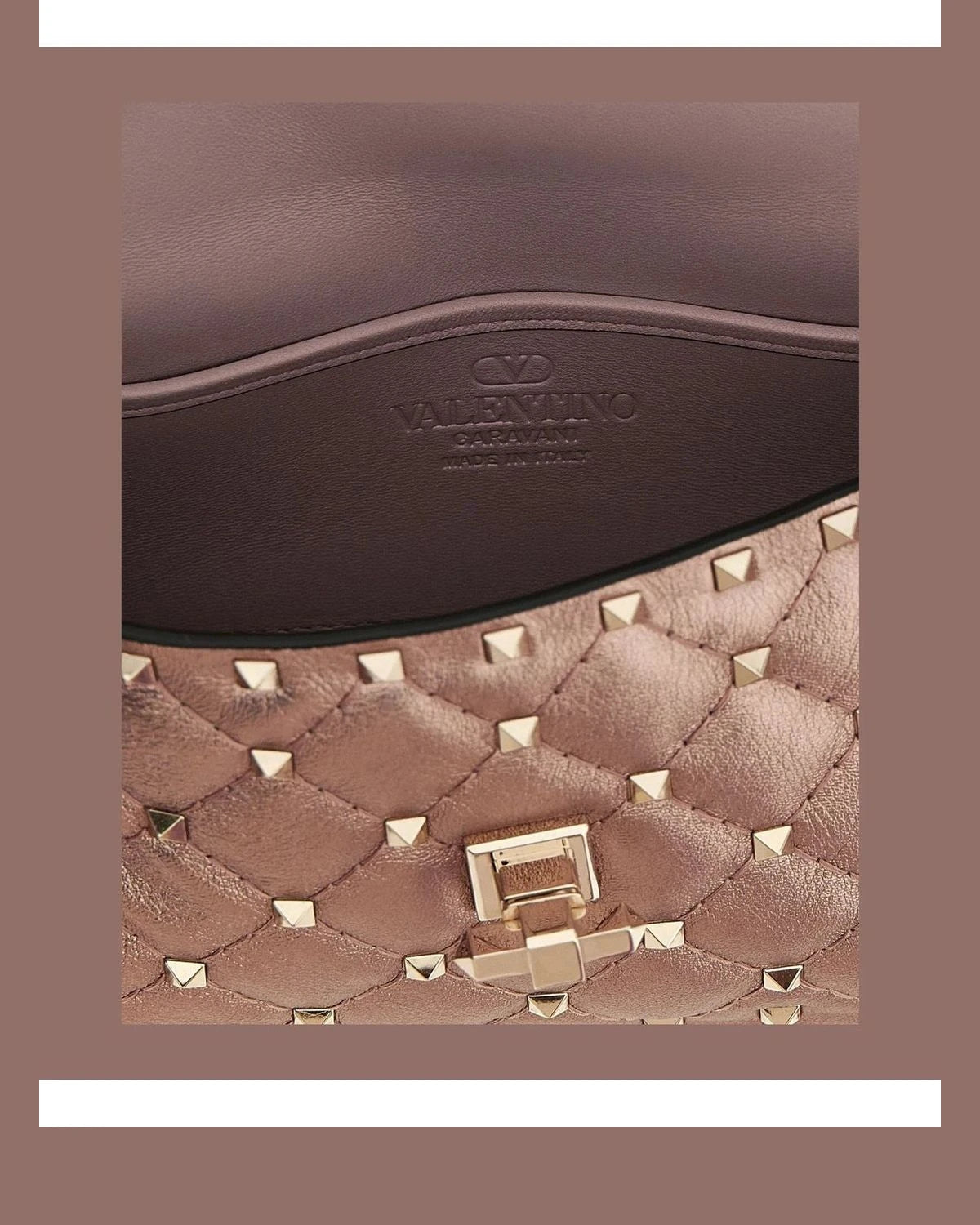 Valentino Garavani Shoulder Bag in pink, Lamb Leather — view 4