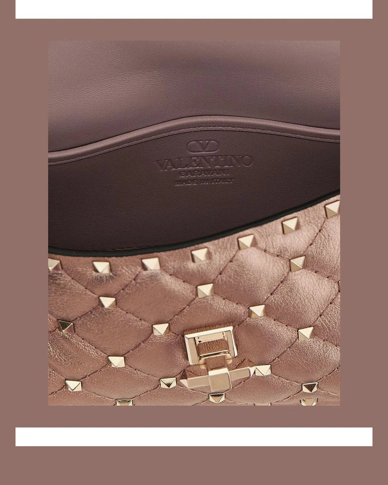 Valentino Garavani Shoulder Bag in pink, Lamb Leather — view 4