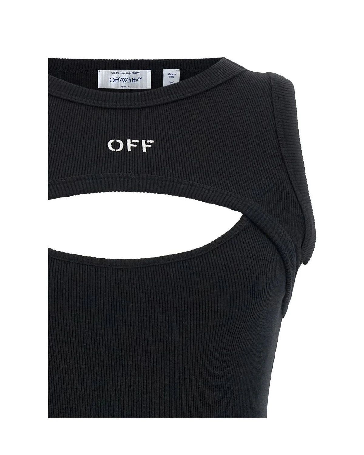 Off-White Dresse in black, Cotton — view 3