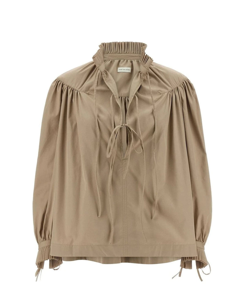 Dries Van Noten Blouse in beige, Cotton