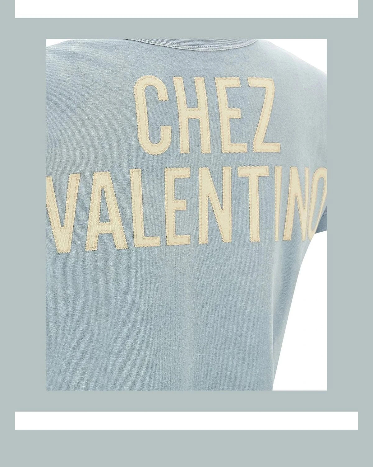 Valentino Garavani T-Shirt in blue, Cotton — view 4