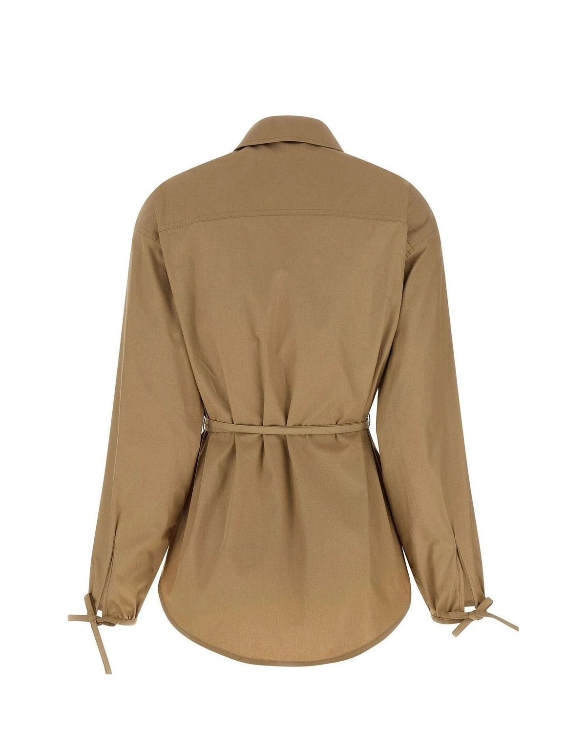 Moncler Bolero Jacket in beige, Cotton — view 2