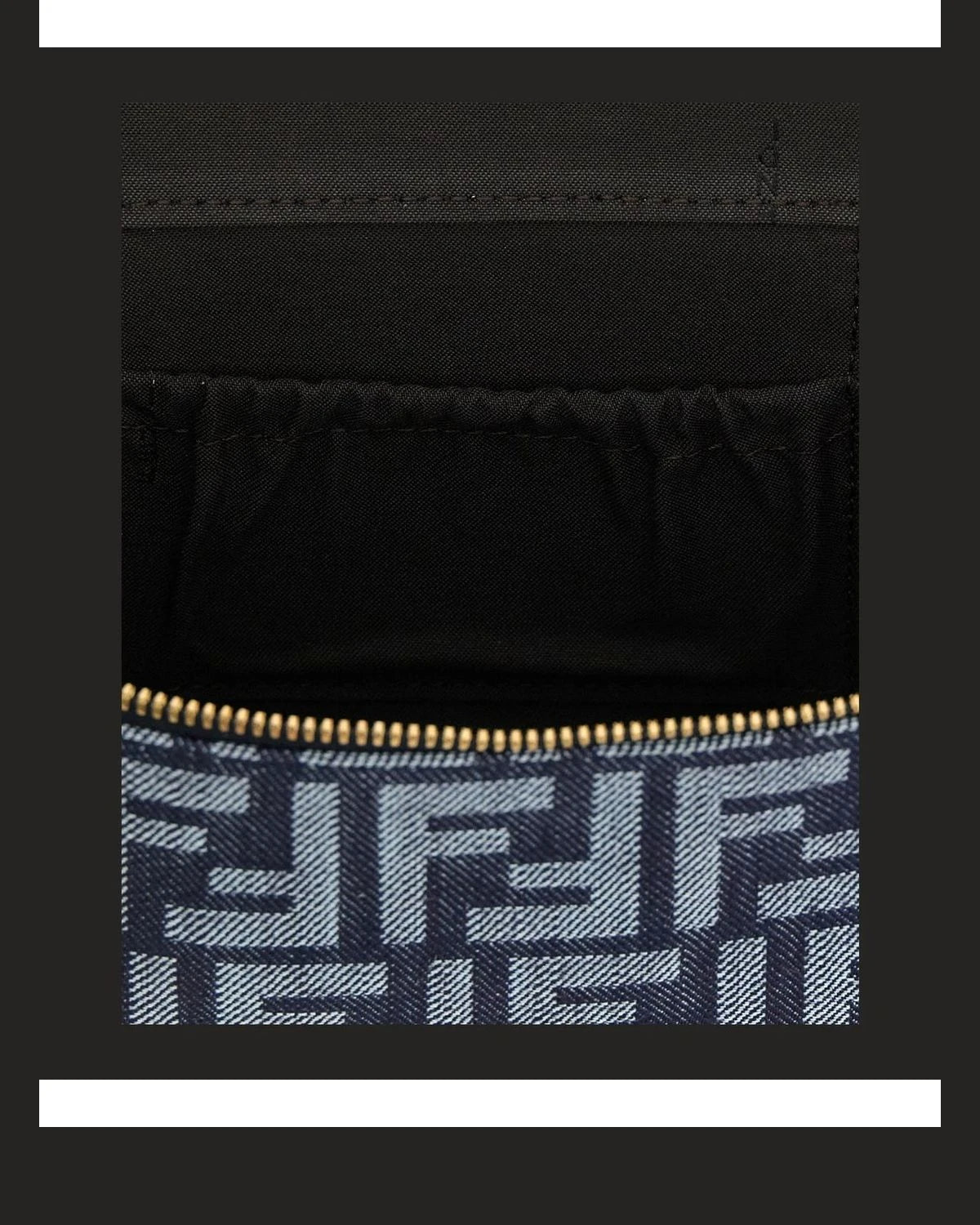Fendi Makeup Bag in blue, Cotton — view 4