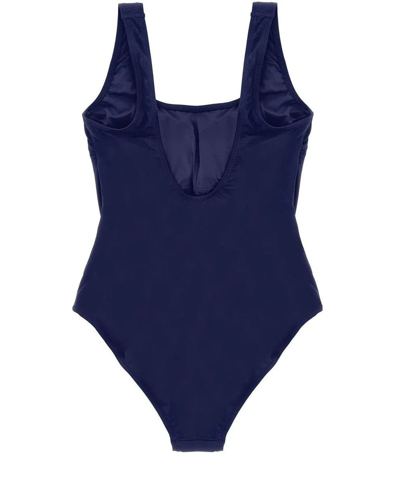 Polo Ralph Lauren One-Piece Swimsuit in blue, Recycled Nylon — view 2