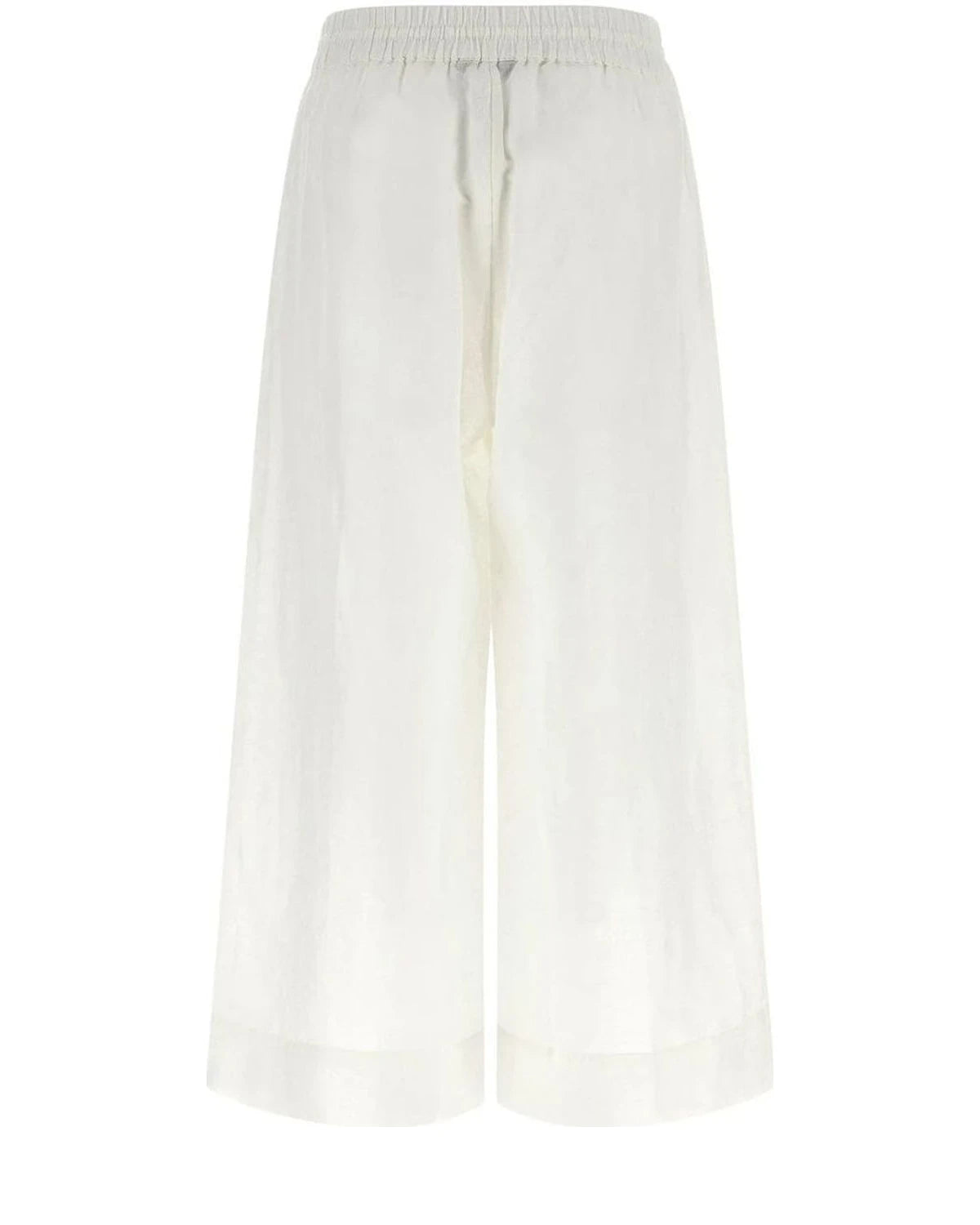 Polo Ralph Lauren Palazzo Pant in white, Linen — view 2