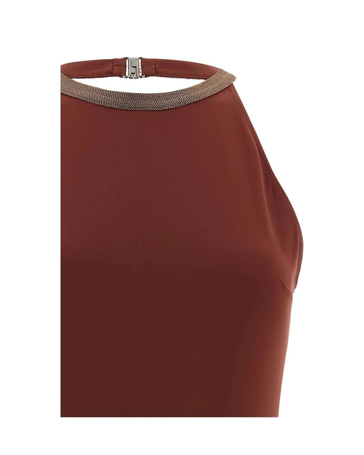 Brunello Cucinelli One-Piece Swimsuit in red, Polyamide — view 3