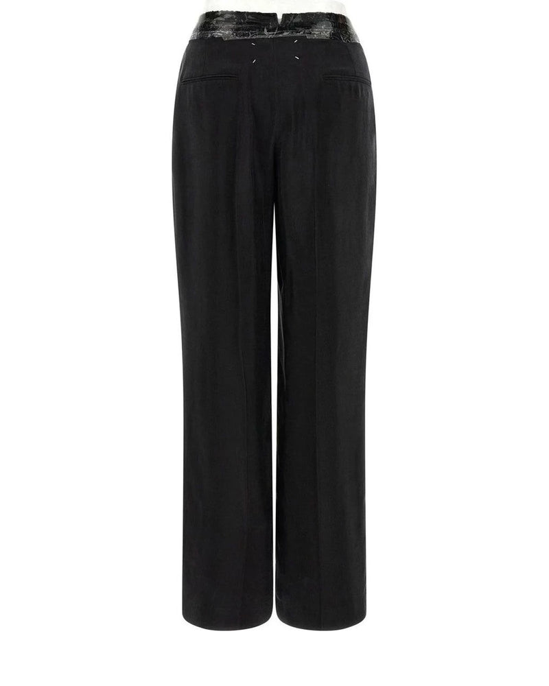 Maison Margiela Trouser in black, Cupro — view 2