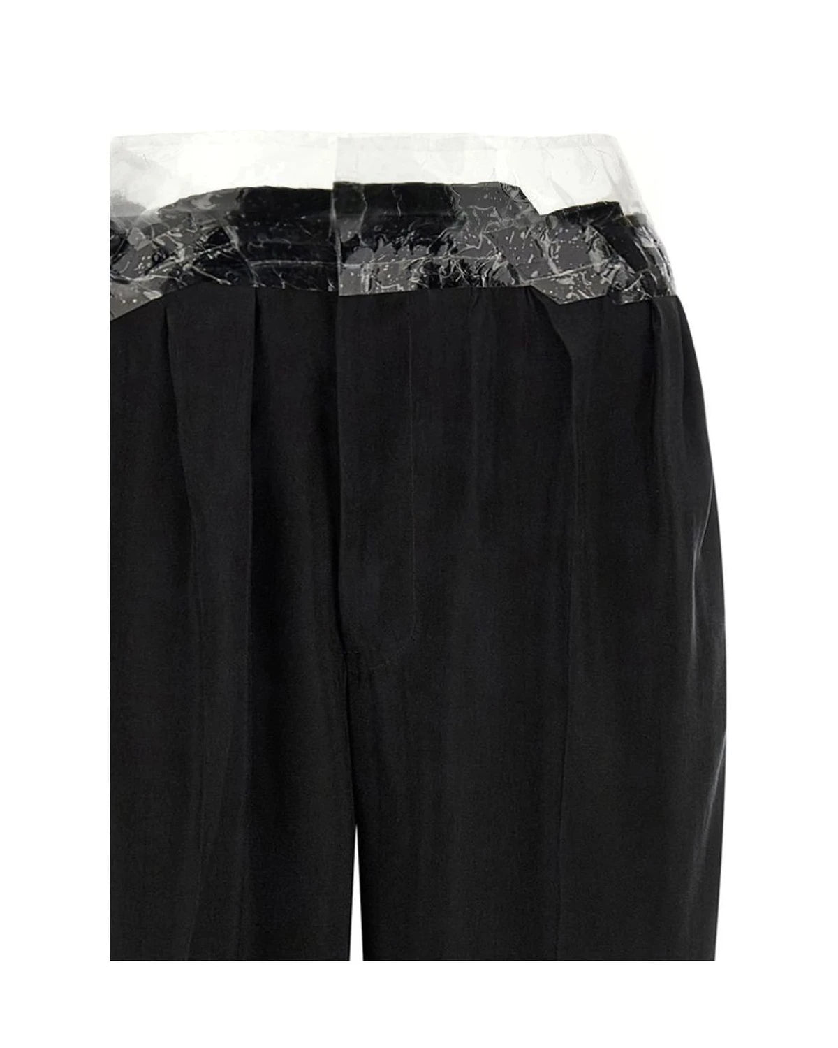 Maison Margiela Trouser in black, Cupro — view 3
