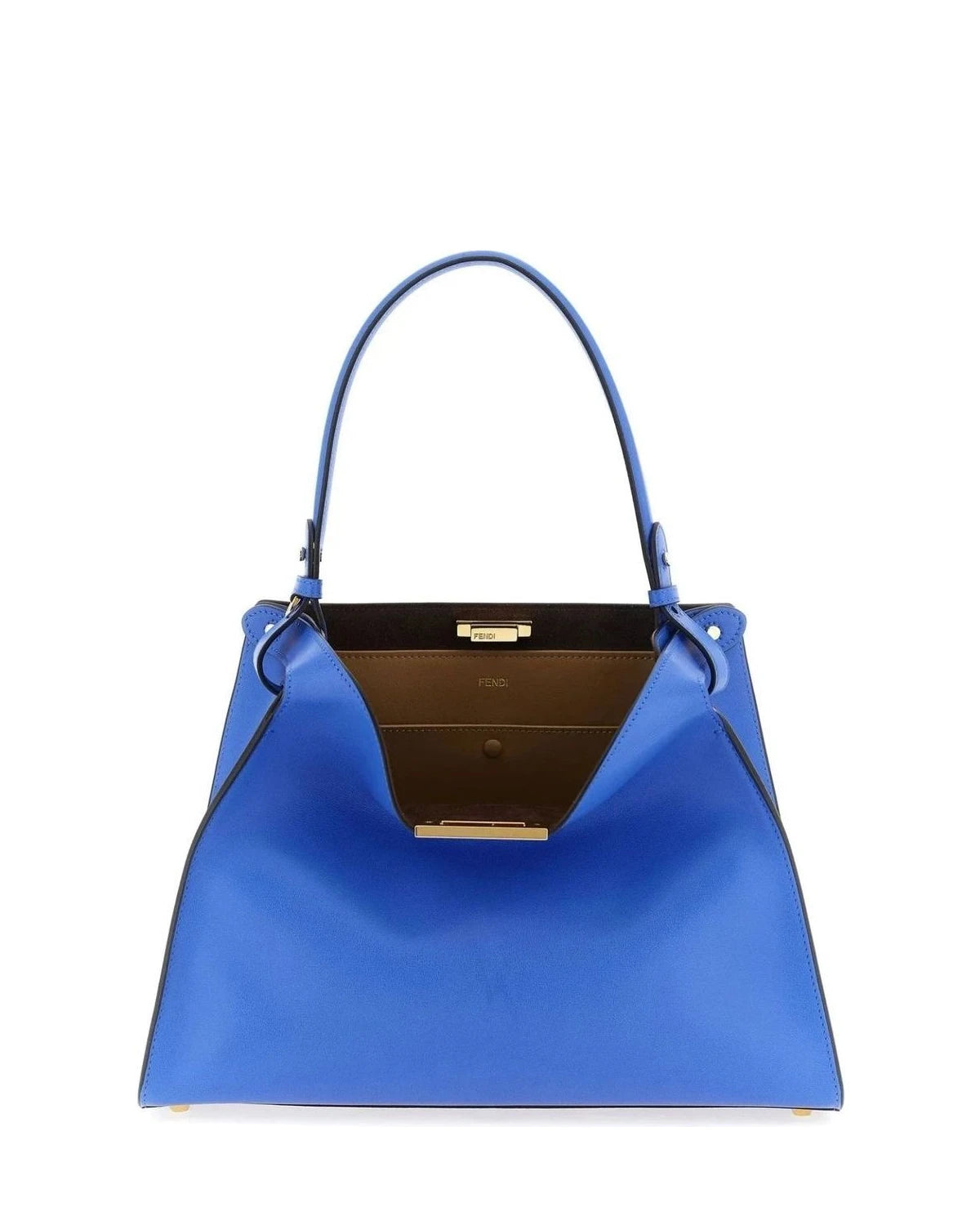 Fendi Satchel Bag in blue, Calfskin Leather