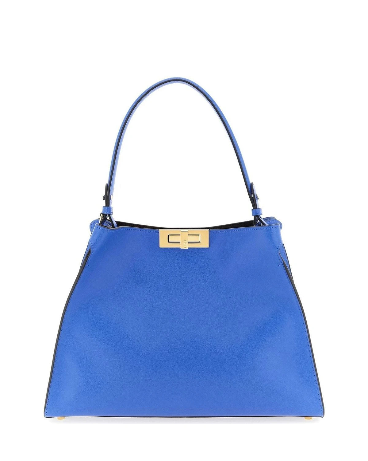 Fendi Satchel Bag in blue, Calfskin Leather — view 3